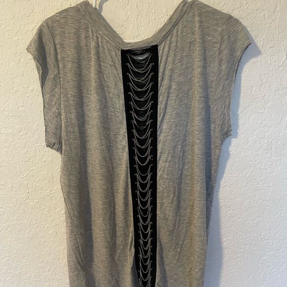 Janet Chung Womens Fashion Graphic Cotton Tank W/ Chain Link Size Large - Picture 8 of 14